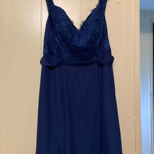 Elegant Navy Bridesmaid Dress